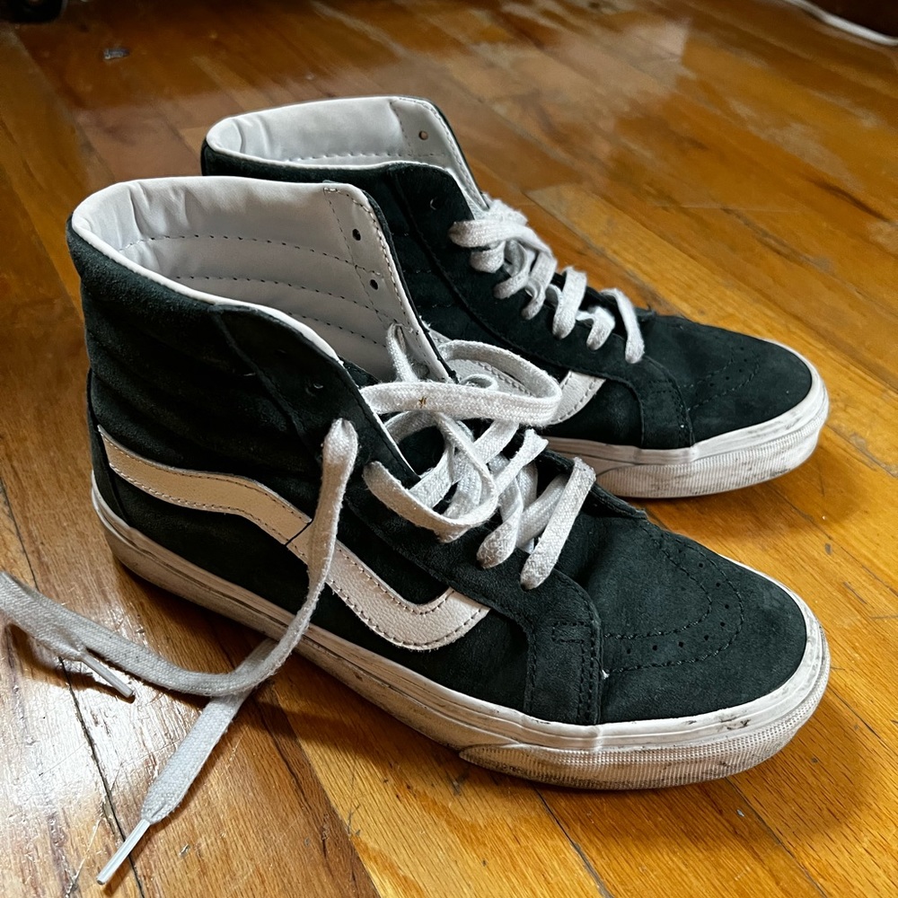 Green Suede Vans